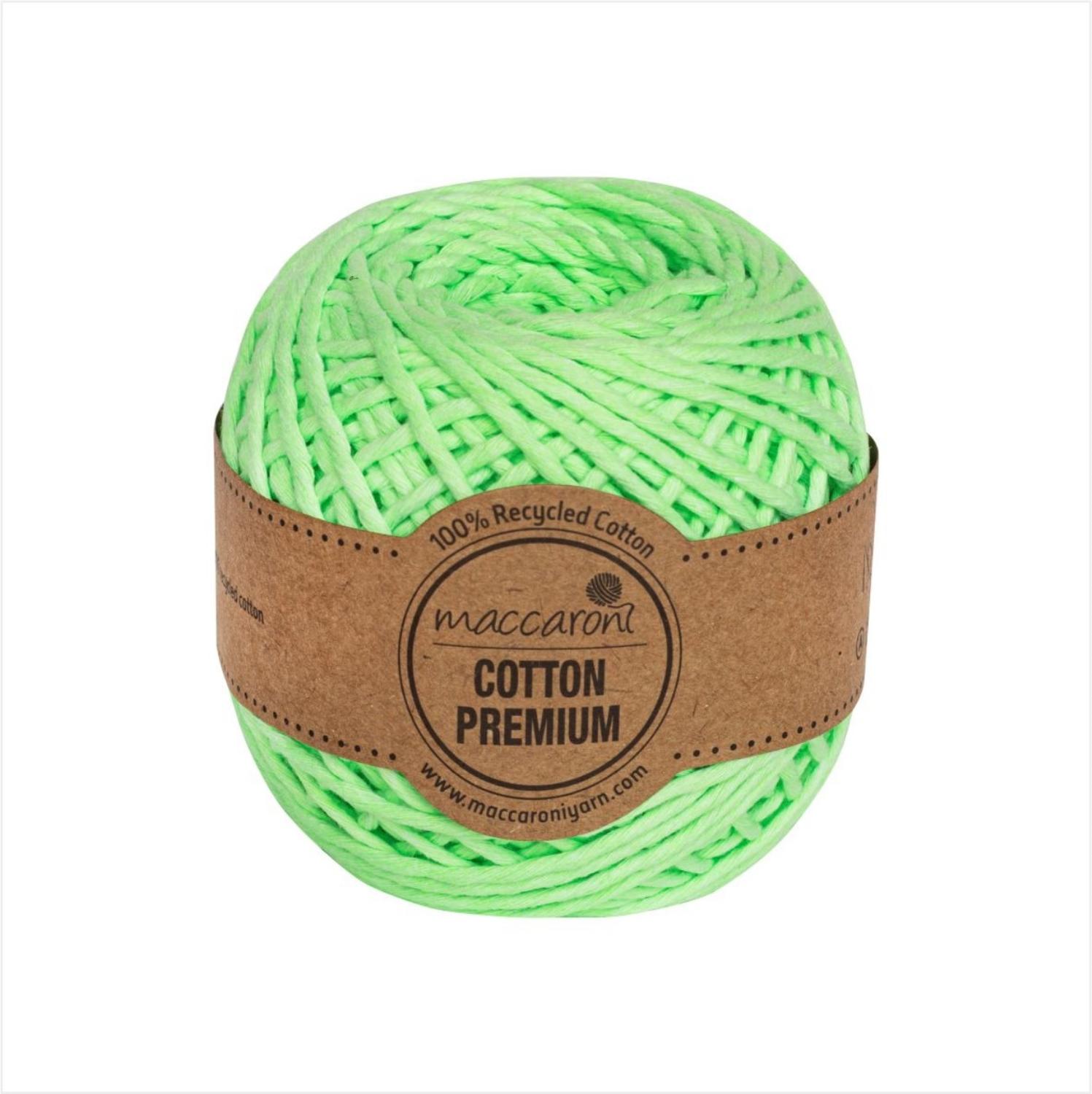 Macaroni neon macrame garn bomuld premium 1 mm
