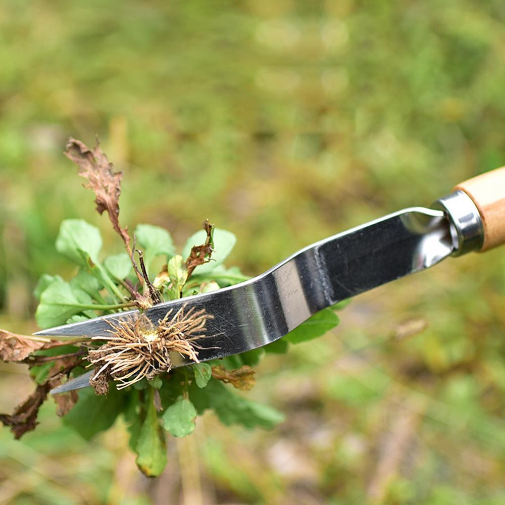 Stainless Steel Garden Hand Weeder Planting Gadgets Cultivating Weeding Fork Pull Remover Garden Courtyard Trimming Tools