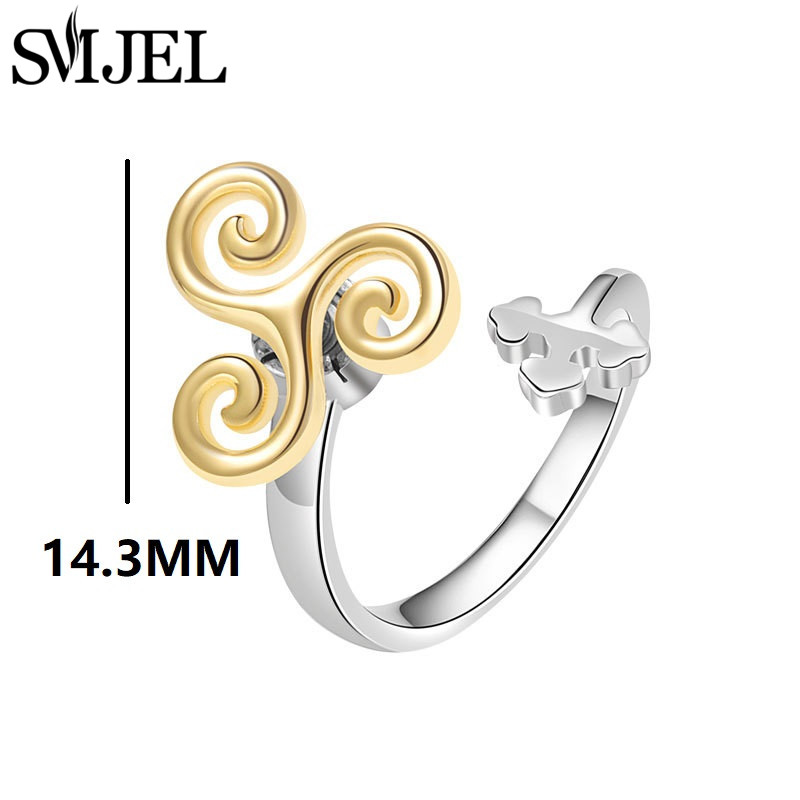Sunflower Anxiety Ring Fidget Spinner Rings for Women Cute Butterfly Hummingbird Charms Finger Ring Anti Stress Rotate