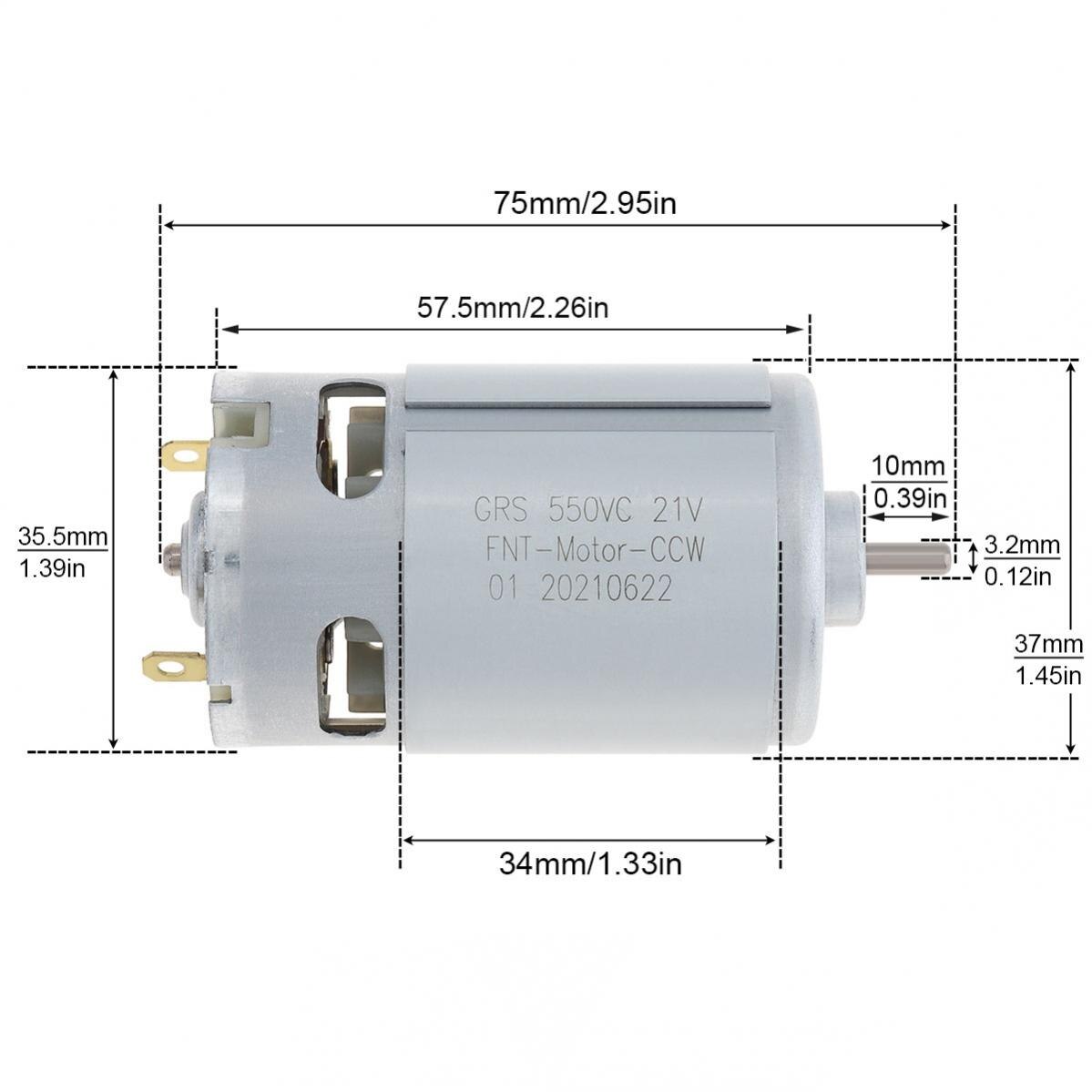 RS550 Dc Motor 10.8V-25V Hoge Snelheid Rs 550 Elektrische Gereedschap Micro Motor Voor Elektrische Boor Driver accuschroevendraaier Accessoire
