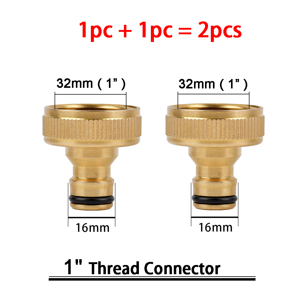 1Sets Garden Hose Quick Connect Water Hose Fitting, 3/4 Inch 1/2 Inch Brass BSP Female And Male Connector: Dark Khaki
