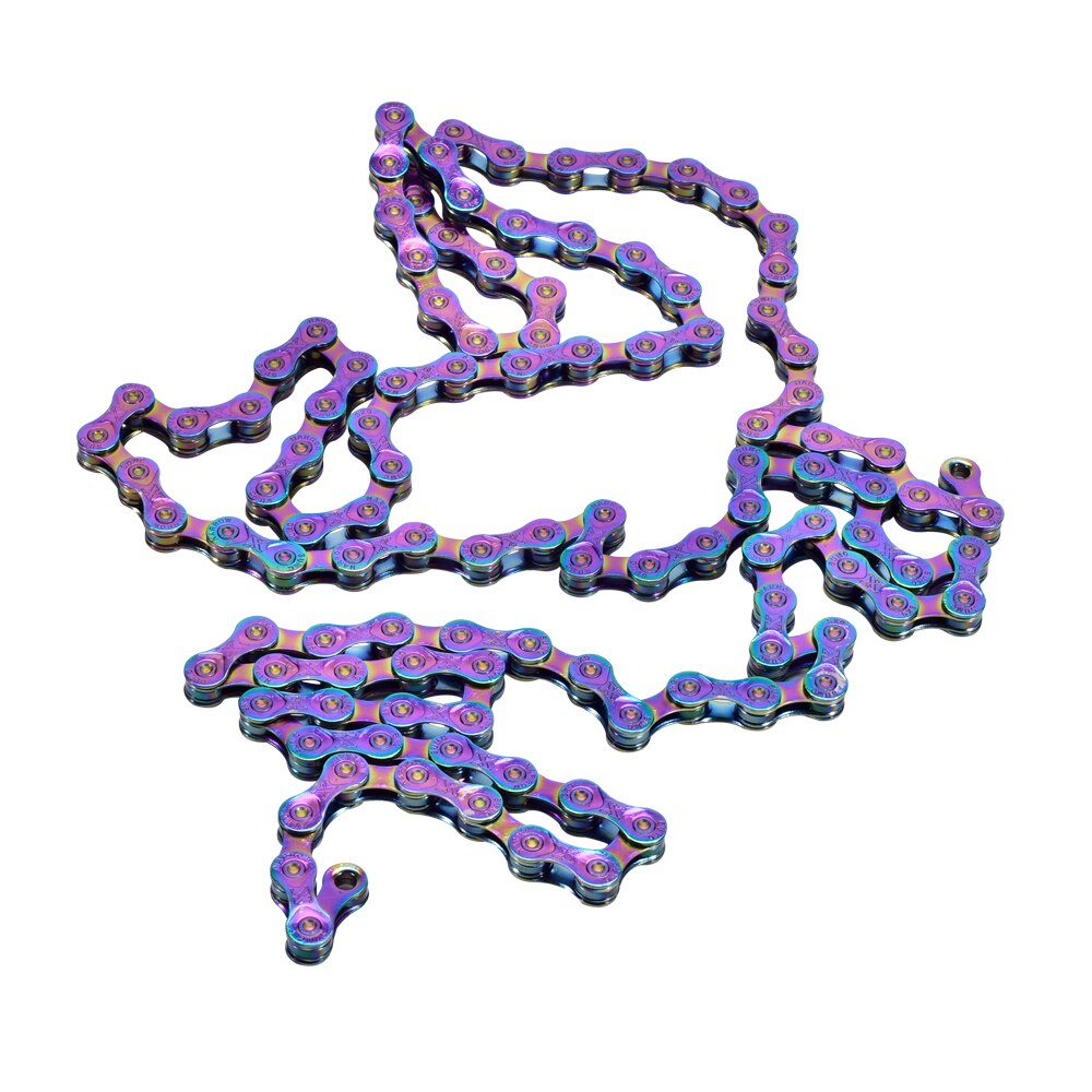 Sumc mtb rainbow chain mountainbike racefiets vouwfiets 9 10 11 12 speed ketting compatibel met shimano, sram tandwiel