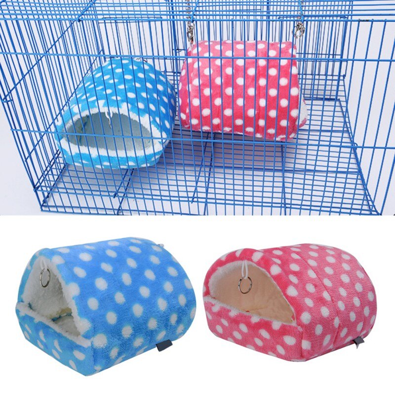 Peluche suave cobaya casa jaula de cama para hámster Mini Animal rata nido cama Casa de hámster pequeños productos para mascotas