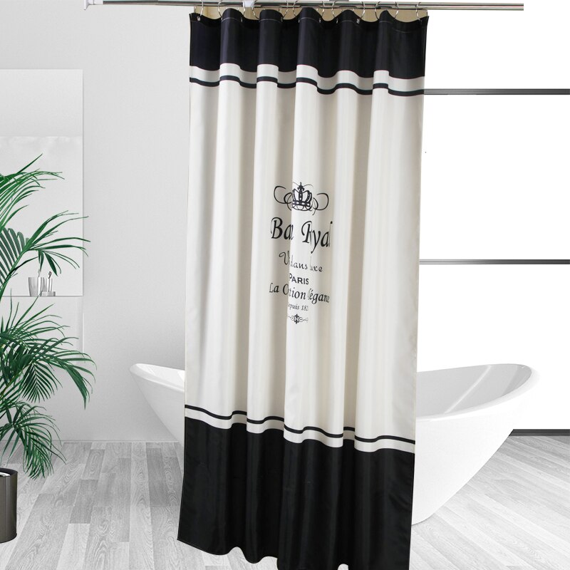 Douchegordijn Waterdicht Polyester Bad Gordijn set Schimmelbestendig Bad Gordijn Thuis Badkamer Decor Met 12 Haken
