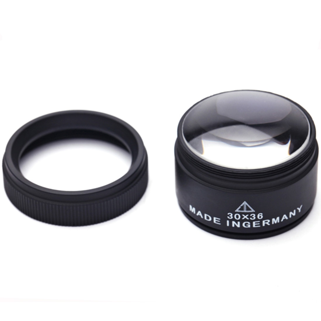 Mini Pocket Magnifier Handheld 30X 36mm HD Magnifying Glass Optical Glass Lens Loupe Magnifier for Coin Stamps Jewelry Loupe