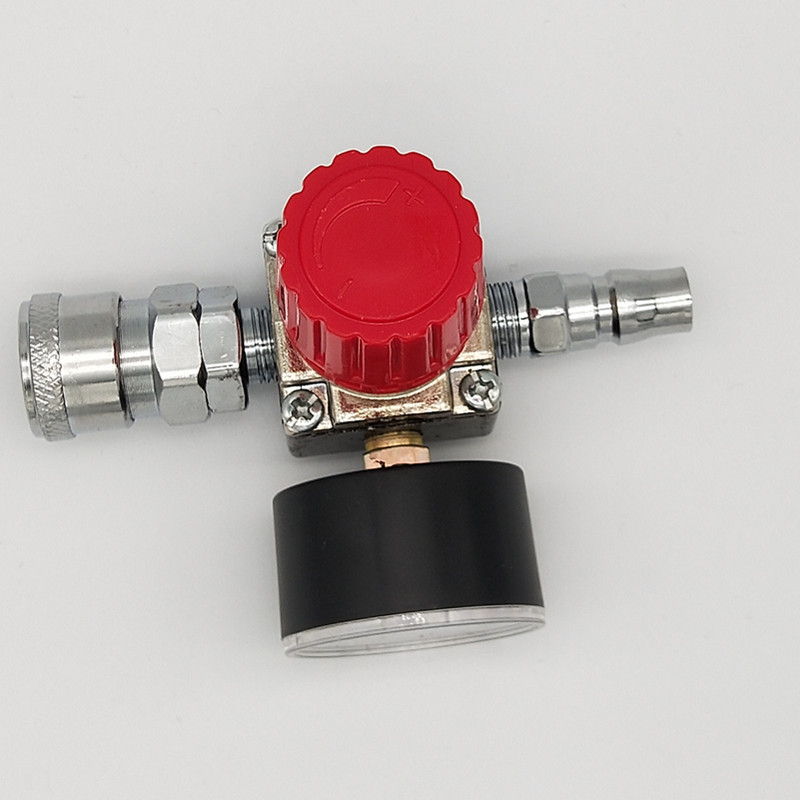 1pc 180PSI 12 Bar Pressure Regulator Switch Control Valve with Gauges 1/4&quot; For Air Compressor