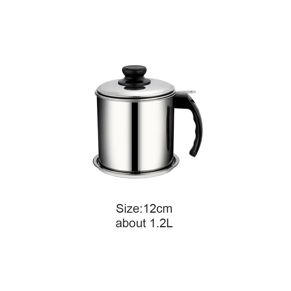 Bidon étanche 1,3l | Outil de cuisine, bouilloire séparateur de cuisson, poêle multifonction avec filtre stockage d'huile: Type3 1200ml