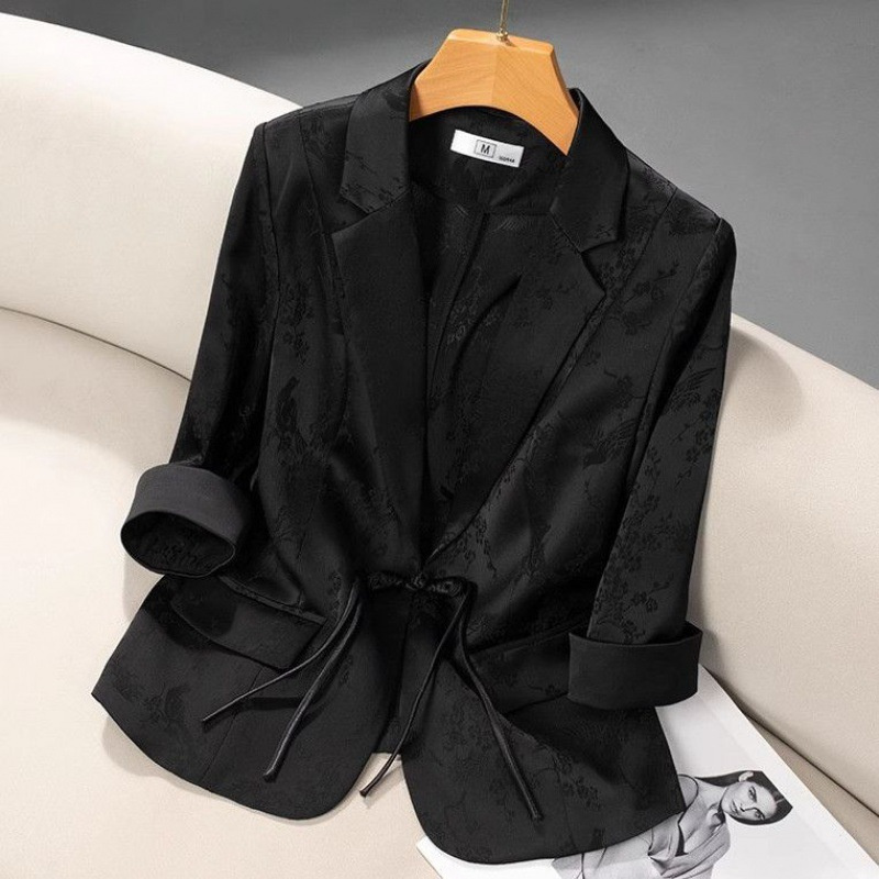 Mode Vrouwen Blazer 2024 Herfst Solide Temperament Kort Pak Jas Dames Blazers Bovenkleding Dames Tops: 4XL / Roze