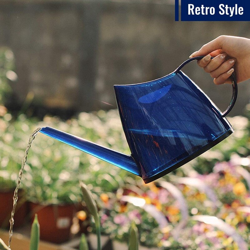 1.5L Watering Can with Long Nozzle, Can Be Suitable for Indoor and Outdoor Watering Plants and Potted Flowers, Blue