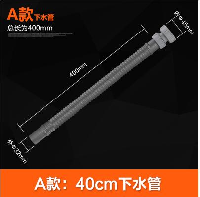 Kitchen Wash Basin Basin Water Pipe Stainless Steel Sink Single Tank Sewer Wash Basin Dishwasher Drain Pipe Drain Pipe: A