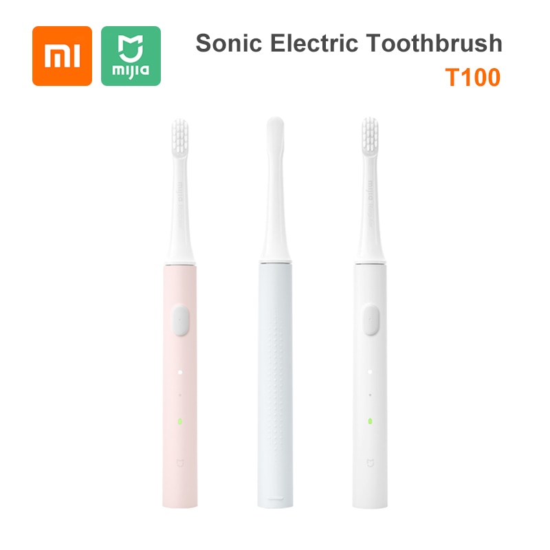 Original Xiaomi Mijia T100 Sonic Electric Toothbrush Adult Ultrasonic Automatic Toothbrush USB Rechargeable IPX7 Waterproof