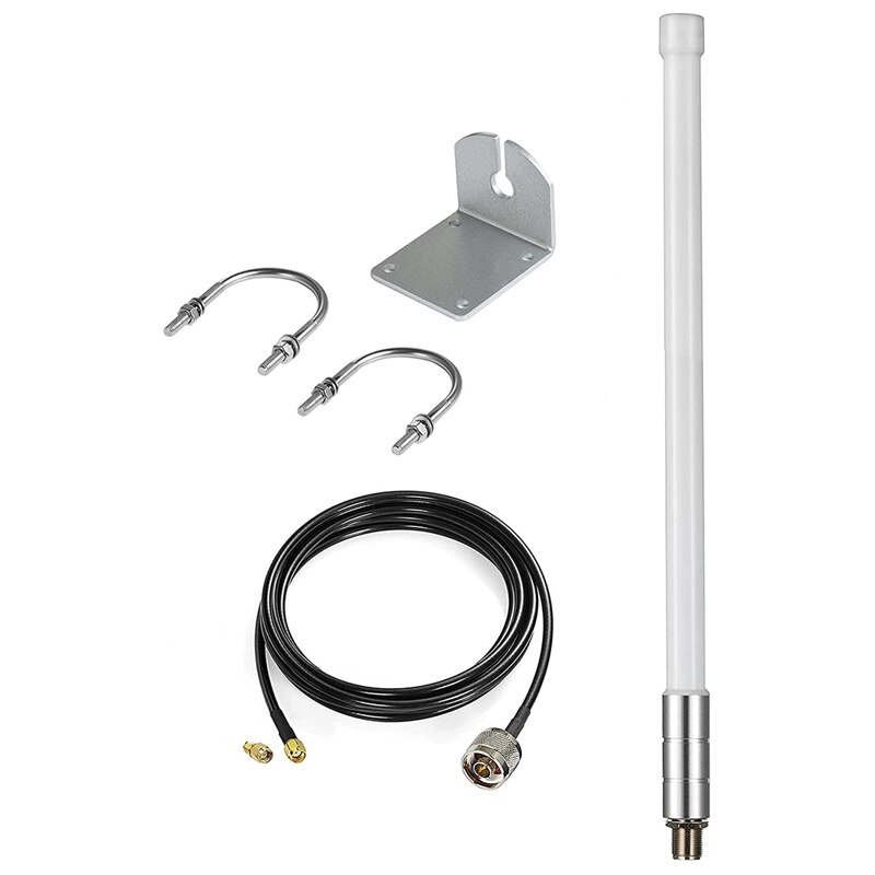 8DBi Long Range Cellular Ultra Distance LoRa Gateway Antenna Omni-Directional Glass Fiber LoRaWan 915MHz Antenna: Default Title