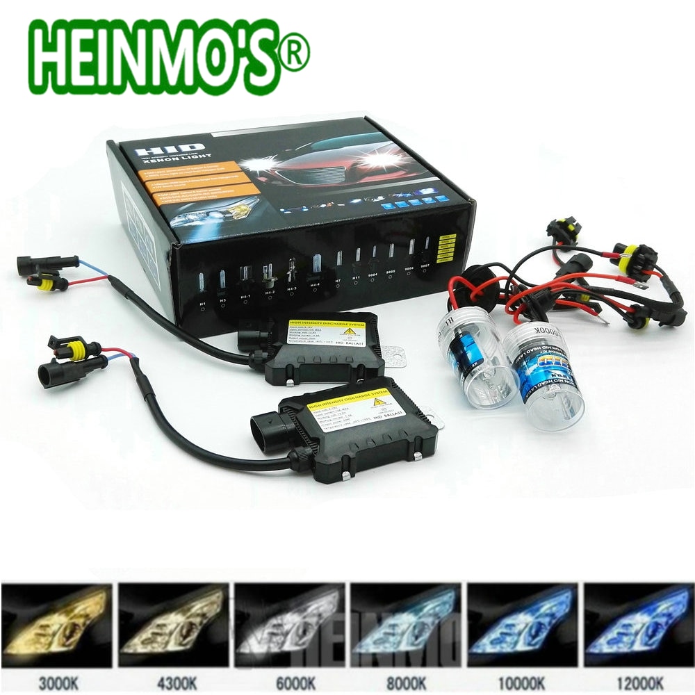 55W Xenon H7 Auto Xenon H4 Hoge Lage Koplamp Hid Lamp H1 H3 H11 9006 9005 880 Conversie Kit koplamp H8 H9 4300K 6000K 8000K