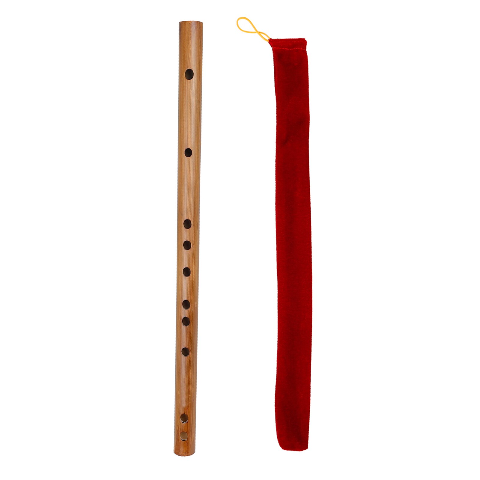 Key of G Flute Bitter Bamboo Dizi Traditional Chinese Woodwind Instrument for Children Adults Beginners: Key of D