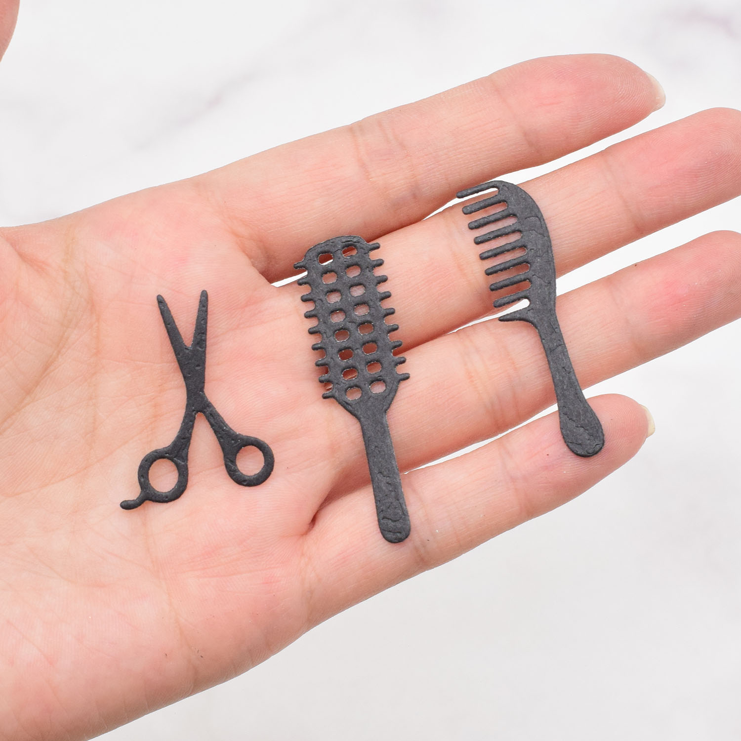 1 st Kapper Gereedschap Set Föhn Kam Metalen Snijmatrijs voor DIY Scrapbooking Album Verjaardagskaart Maken Papier Ambachten