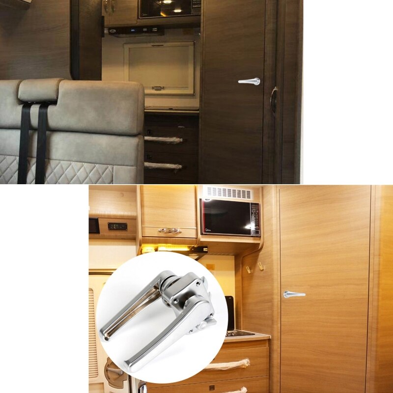 Rv toilet dørlås badeværelses dørlås rv campingvogn båd lås håndtag knap låse til møbler hardware  w91f