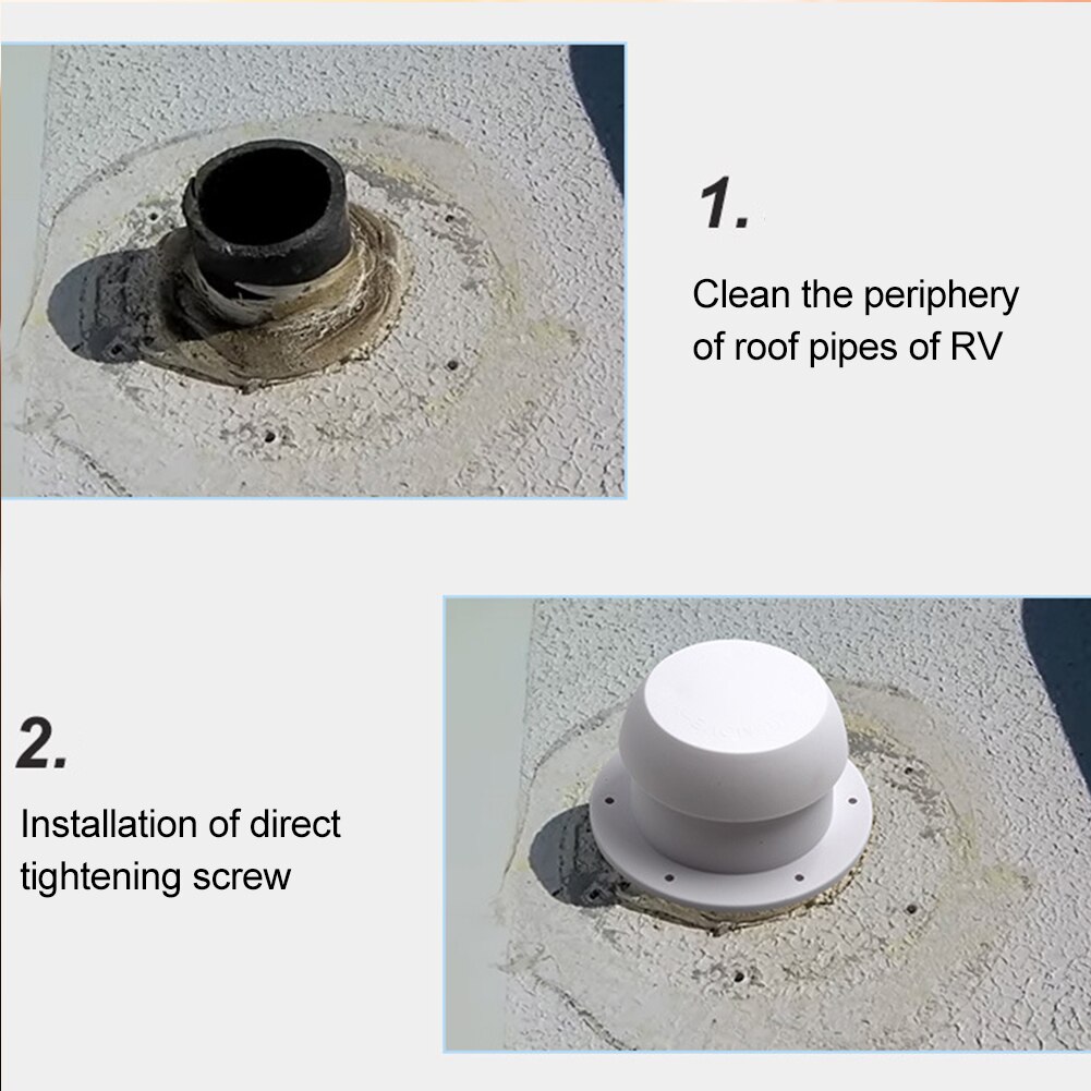 Uitlaat Vent Cap Paddestoel Hoofd Vorm Ventilatie Cap Voor Rv Accessoires Top Mounted Ronde Ventilatie Cover