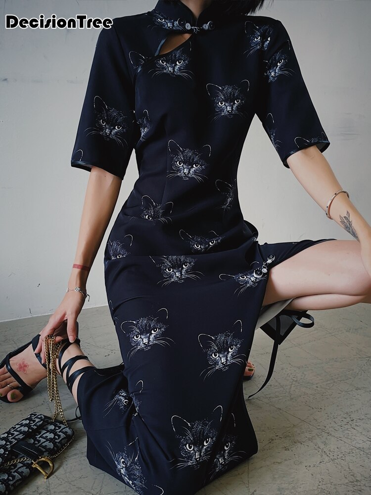 print wedding cheongsam long qipao chinese dress oriental style dresses robe orientale silk qipao chinese dress