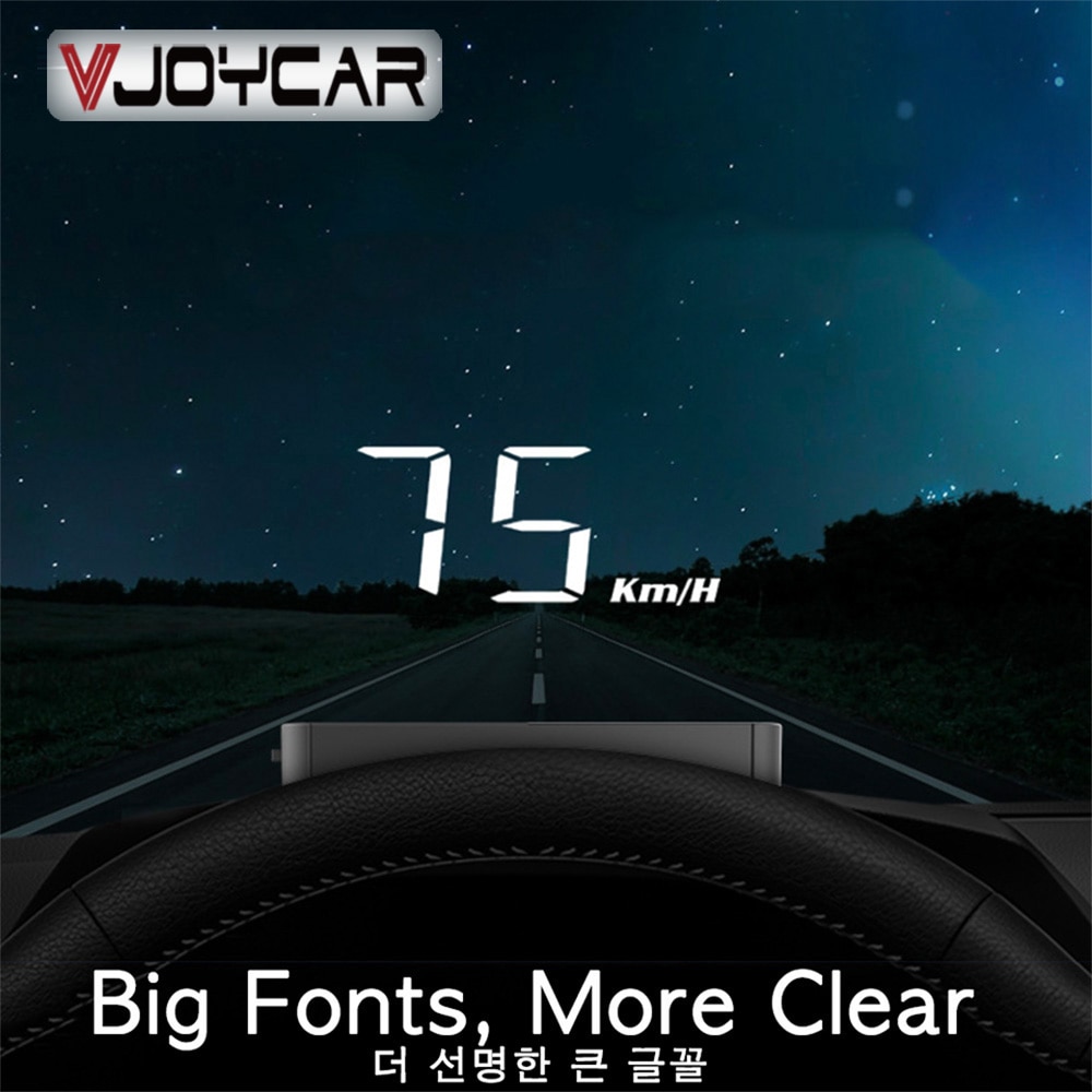 Mirror Hud Head Up Display Clear Font Auto Hud Obd2 Car Speed Projector Kmh  Mph