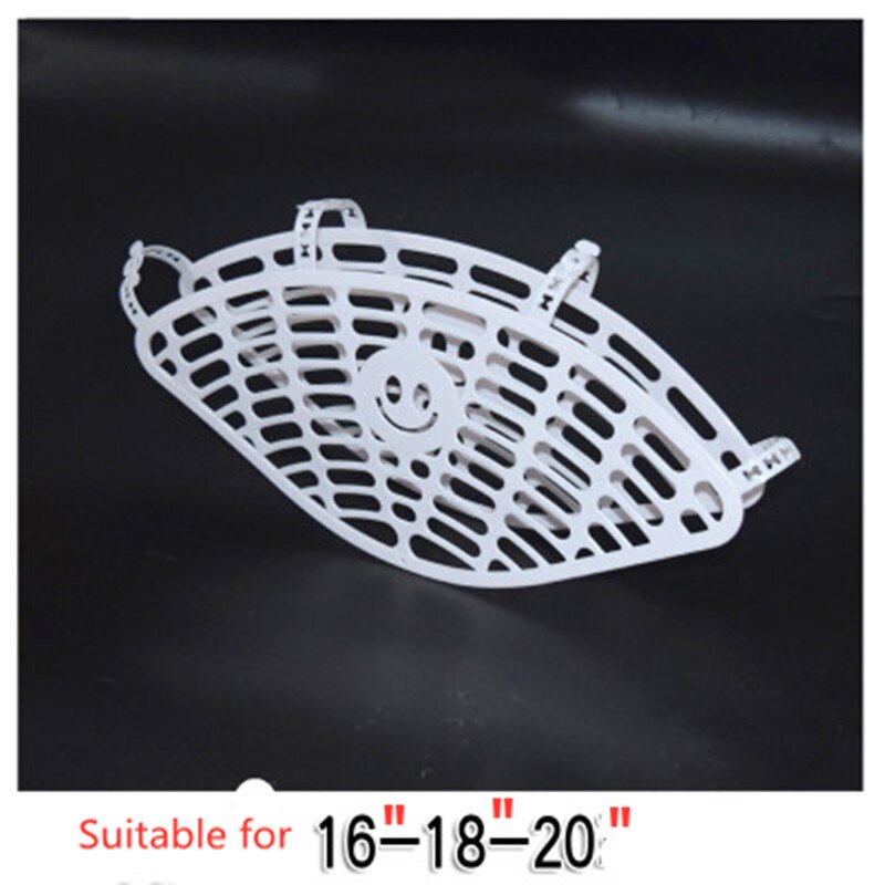 Bicycle electric vehicle protection net anti - pinch footBicycle child seat safety net safety net plate electric bike mountain b: The small white