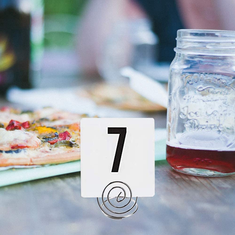 30 Pieces Table Card Holder Wire Place Card Holder Menu Holder Photo Holder Clips Card Stand For Weddings,Dinner Party