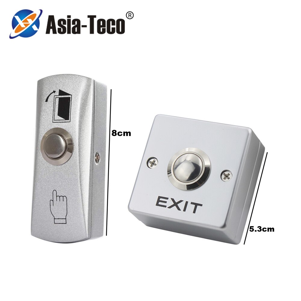 Zinc Alloy GATE DOOR Exit Button Exit Switch For Door Access Control System Door Push Exit Door Release Button Switch