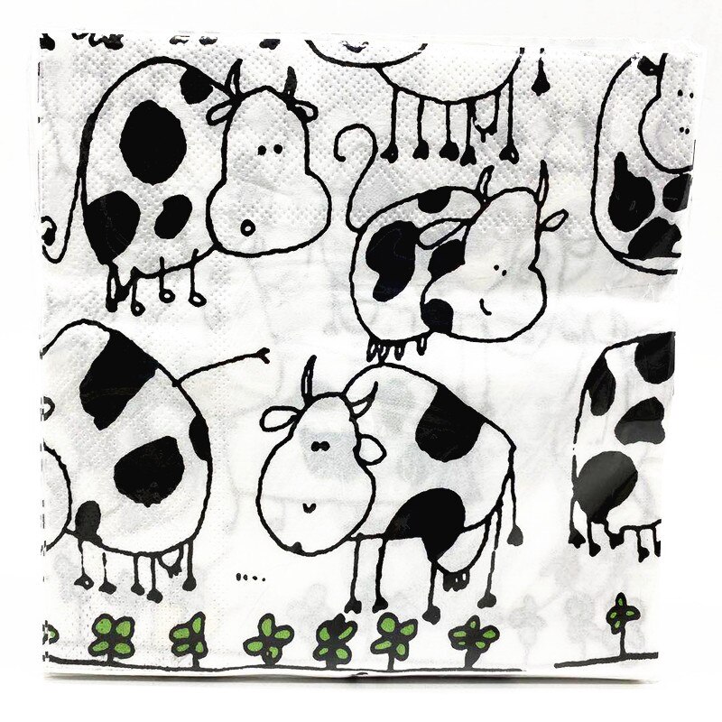 Cute Pasture Cow Theme Party Paper Plate Cup Flag Napkin Balloon Thankgiving Birthday Wedding Party Decor Supplies