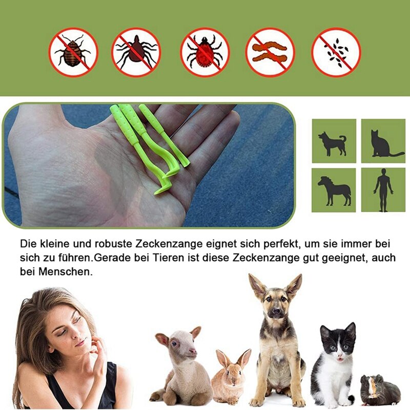 Tick Pincet Voor Honden, Katten, Kinderen, Set Van 3, Tick Haken En Set Van 2, tick Pincet, En Veilig Tick Remover