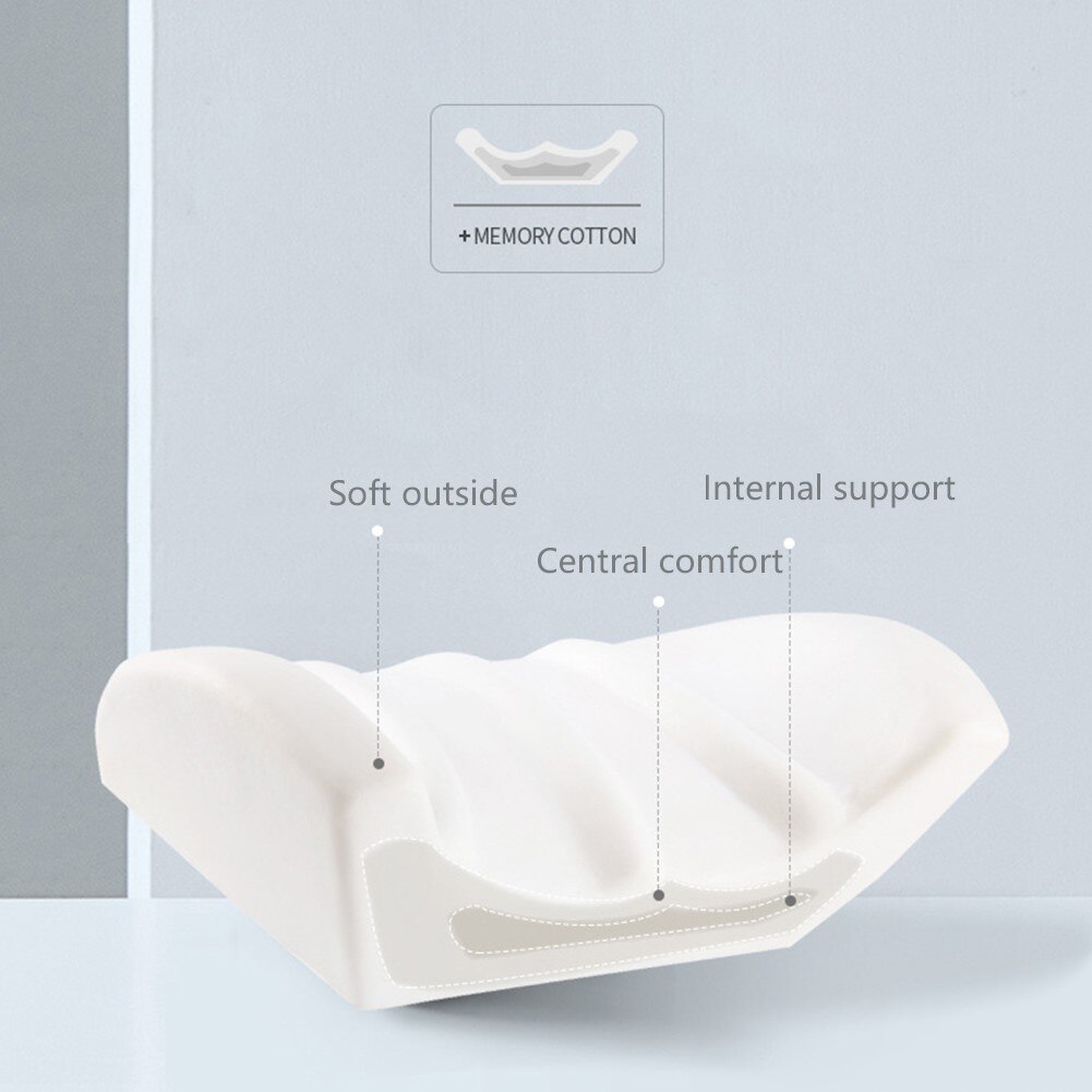 Ademend Auto Hoofdsteun Nekkussen Ondersteuning Universele Zachte Nek Kussens Kussen Memory Foam Lendensteun Rugondersteuning Auto Accessoires