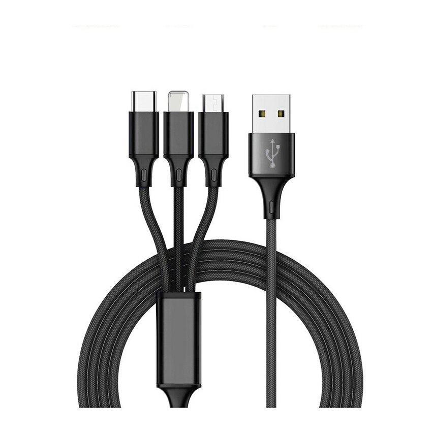 Quick Car Charger QC3.0 2.0 Fast Charging Cable For Samsung Xiaomi Huawei Sony Android Charge Adapter Data Tablet Car-Charger: 3in1 Cable