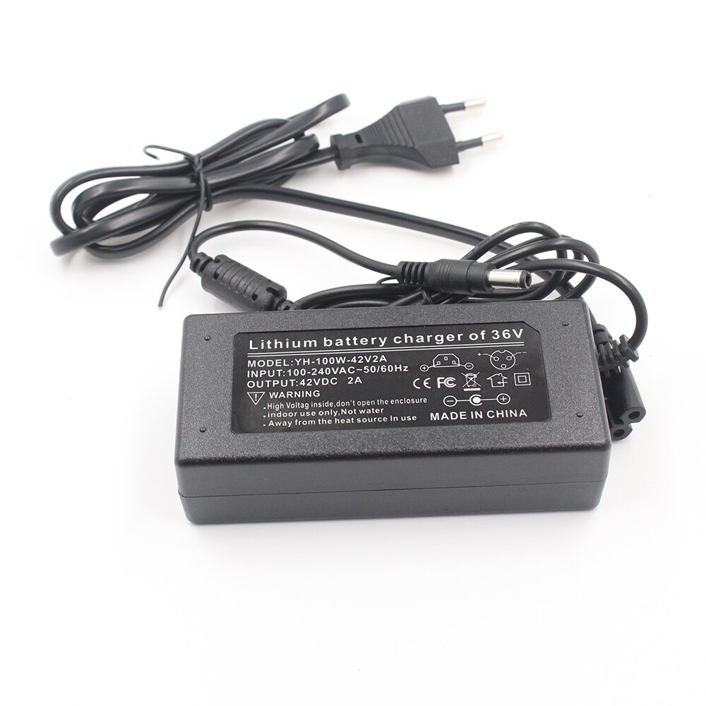 Output 42 V 2A Oplader Lithium Batterij Li-Ion 42V2A Input Ac 110 -240V Voor 10Serie 36V2A elektrische Fiets Batterij Oplader