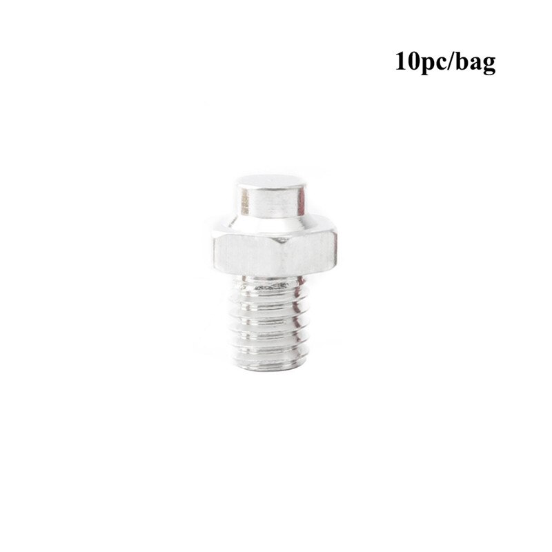 10PCS Aluminum Alloy Bicycle Pedal Bolt Pedal Fixed Studs Anti-Slip Mountain Bike Screws M4 Pedal Anti-Slip Screws: White