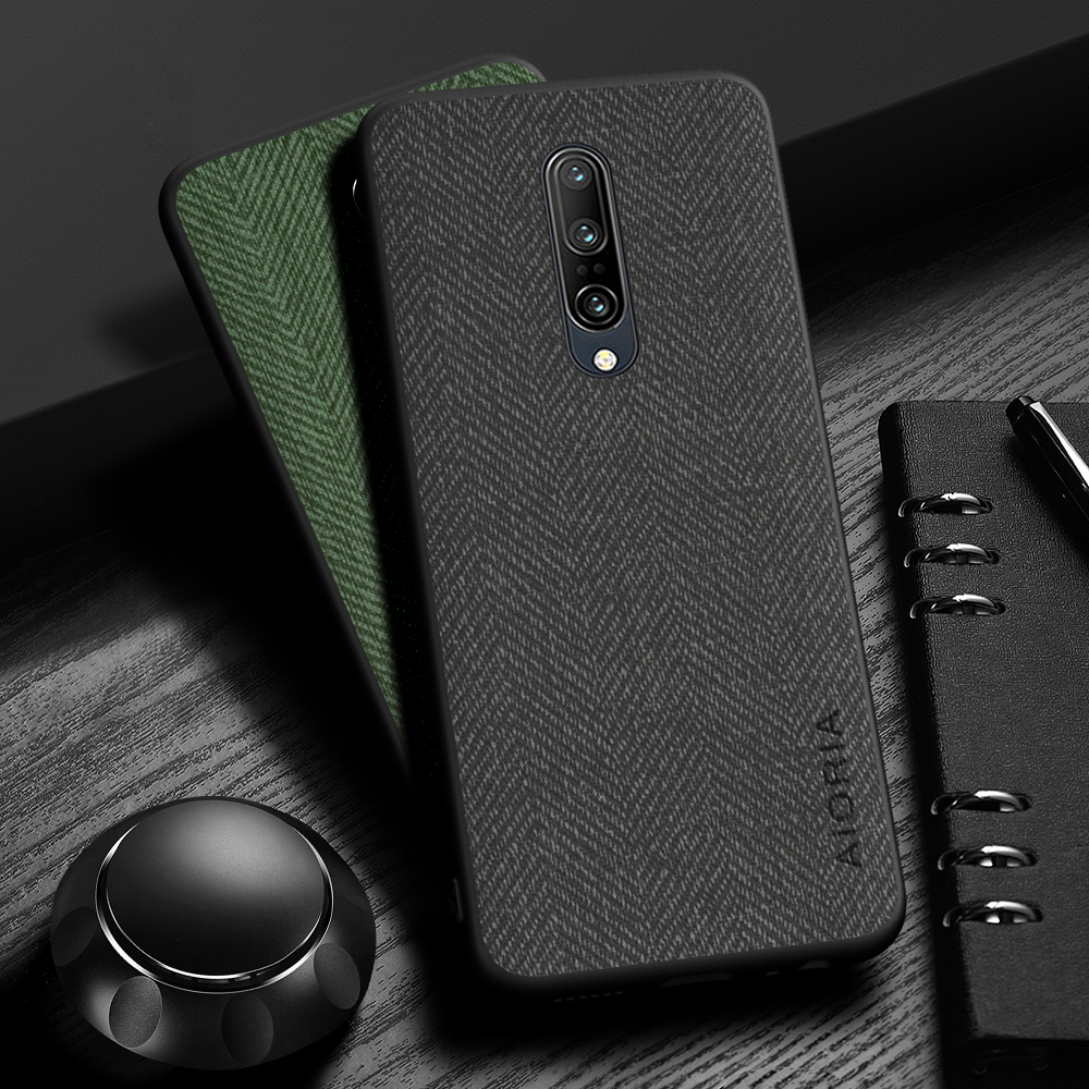 Case voor Oneplus 7 Pro 7T 7T Pro 6T Eenvoudig, lichtgewicht, duurzaam Lederen houder met houtnerf voor Oneplus 6