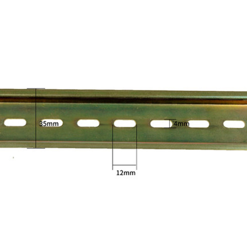 5pcs Universal Type 35mm 0.4 Meter Aluminium Ingelaste DIN Rail voor C45 DZ47 Terminal Blokken Schakelaar