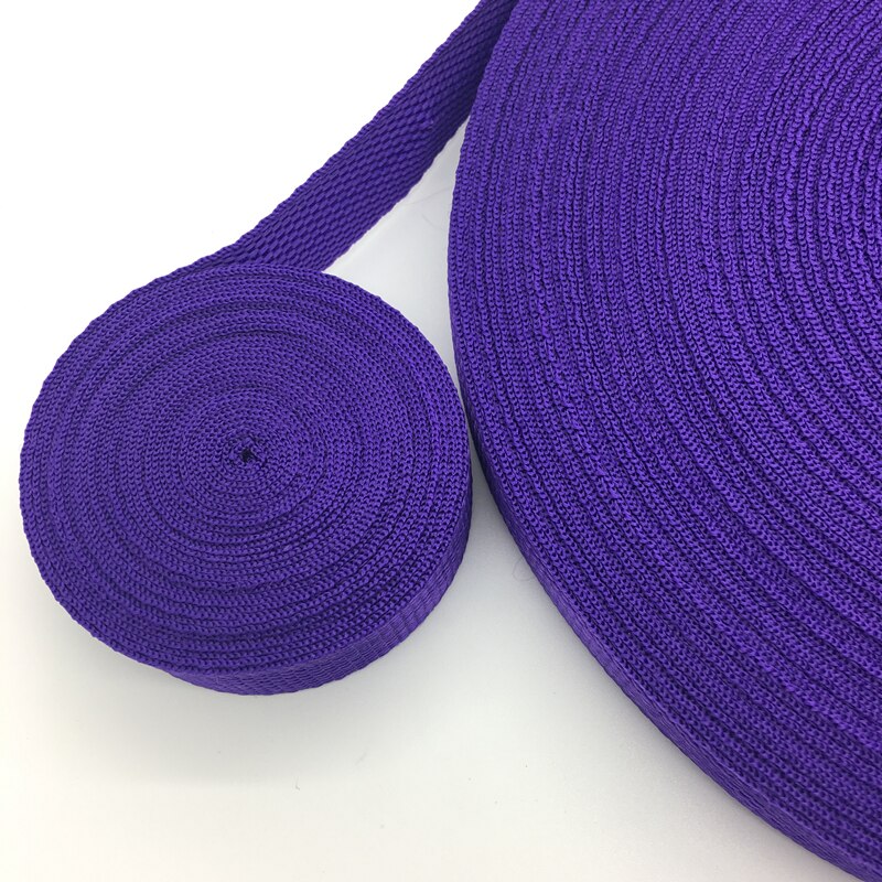 10 yards 30mm breda band nylonband ryggsäcksband säkerhetsbälte plocka färg: Lila