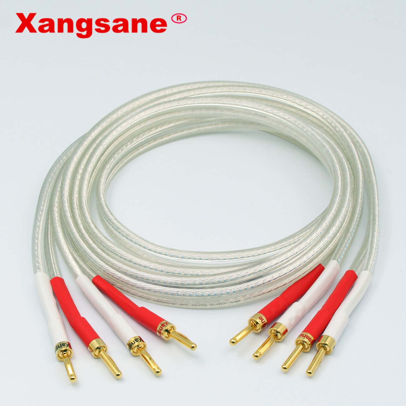Xangsane SP-8525 OCC Silber-überzogene Hifi Lautsprecher Kabel Hohe Leistung Lautsprecher Verstärker Klang Anschluss linie
