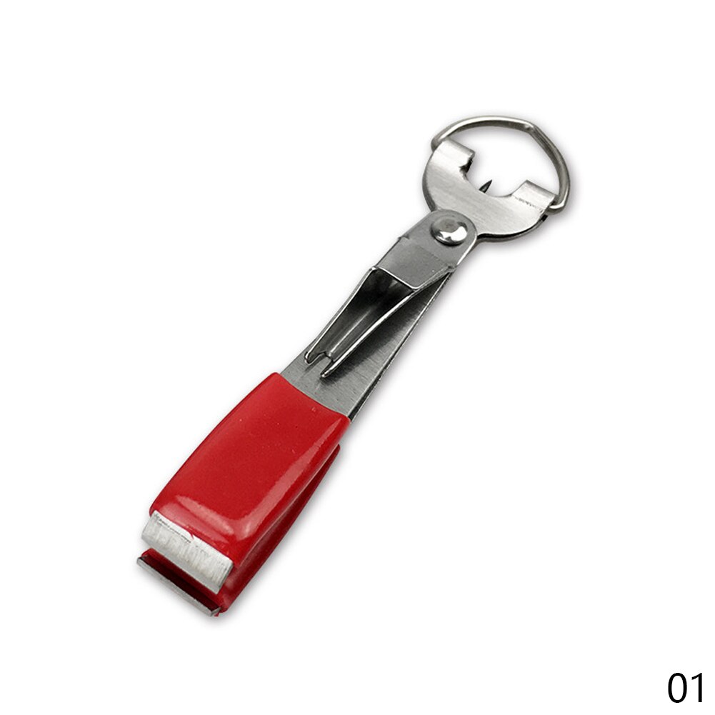 Fiskeværktøj hurtig knude hurtig slips knuter fluebinding line cutter clipper nipper line saks tang tilbagetrækning tackle tilbehør: Rød