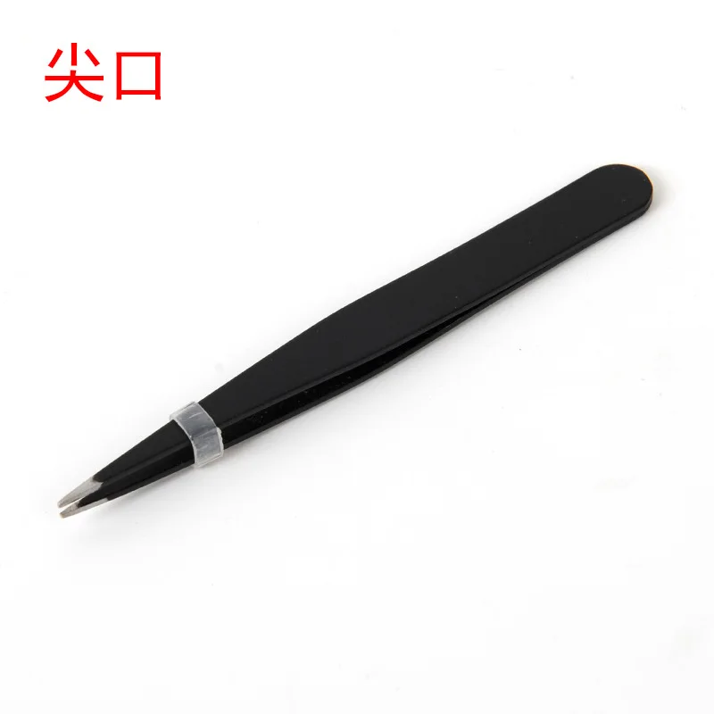 Pinzette per trucco ciglia per sopracciglia con punta piatta inclinata in acciaio inossidabile Strumenti di bellezza Pinzette per sopracciglia Pinzette per rimozione peli del viso Pinzette: Blu