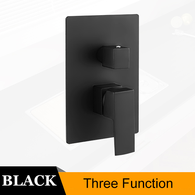 Becola Massief Messing Gepolijst Chroom Of Zwart Enkelvoudige Handgreep 1-3 Weg Wandmontage Badkamer Douche Mixer Regelklep: Licht Groen