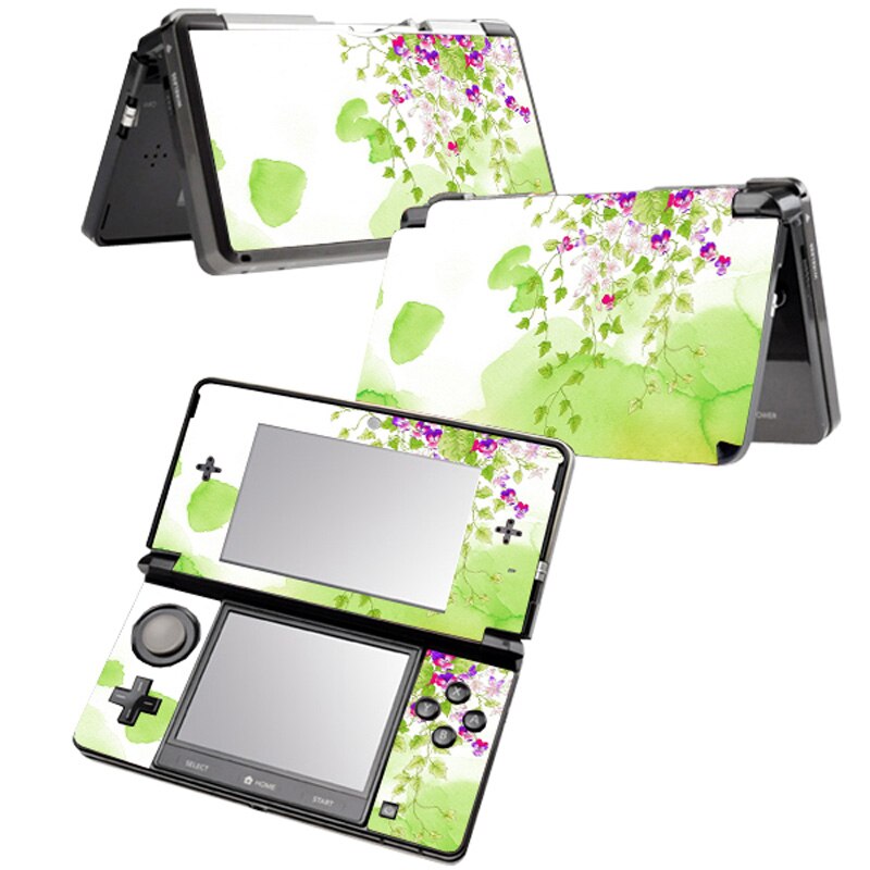 Flower For Nin tend 3DS console sticker For Nintend 3ds Skin Sticker 3ds Game Console Vinyl Sticker for 3ds protect skin: TN-3DS-0097