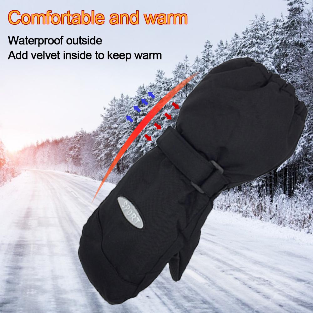 2PCS Guanti Antivento Guanti Da Sci Per Bambini Impermeabile del bambino accessori per Bambini Inverno Caldo Per 6-12 Anni di Bambino di protezione