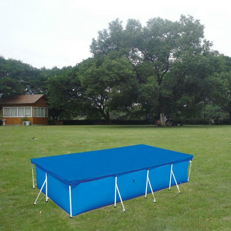 Rectangular Above Ground Swimming Pool Cover UV-resistant Waterproof Dust Rain Cover For Outdoor Garden Swimming Pool