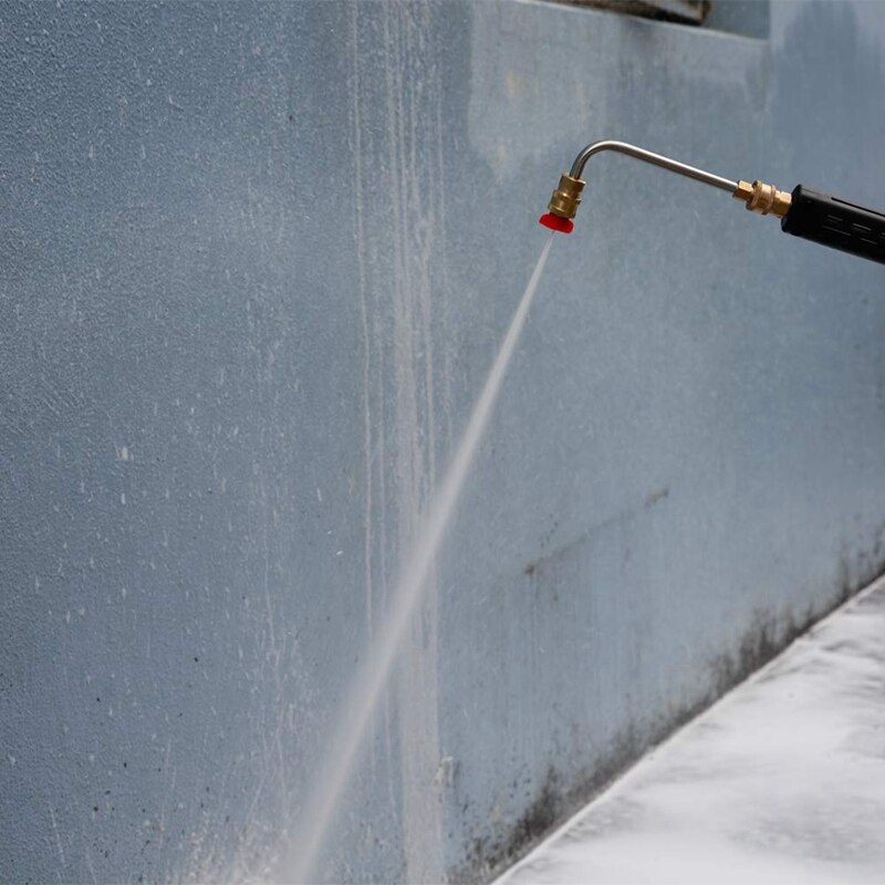 Rondella grondaia più pulito attaccamento, Rondella di Pressione grondaia Asta per lancia/Bacchetta 1/4 di Pollice Presto Collegare,90 gradi Asta Curva