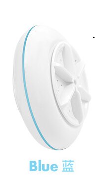 Przenośna mini pralka ultradźwiękowa turbina pralka składany kształt wiadra ubrania robić prania podkładka robić podróży w domu: Niebieski