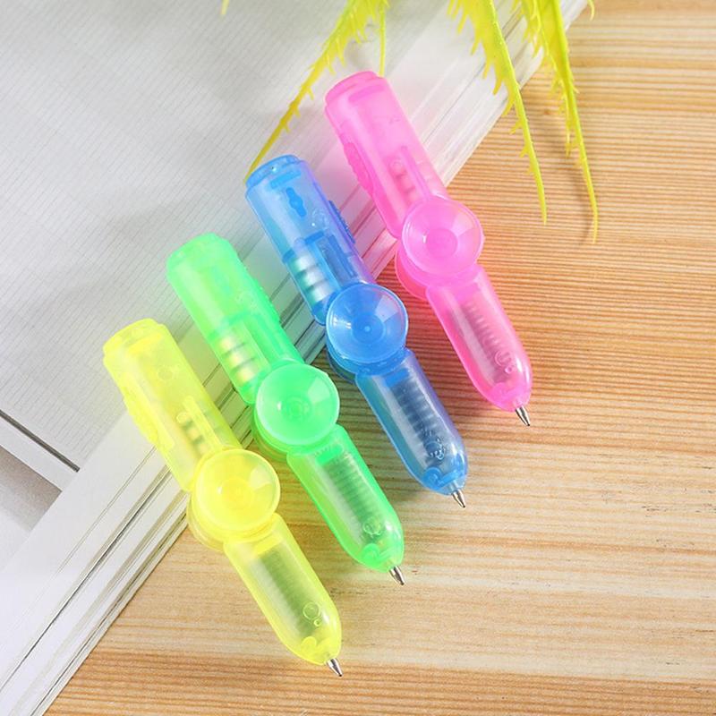 LED Spinning Pen Ball Pen Fidget Spinner Hand Top Glow In Dark Light EDC Stress Relief Toys Kids Toy LED Spinning Pen