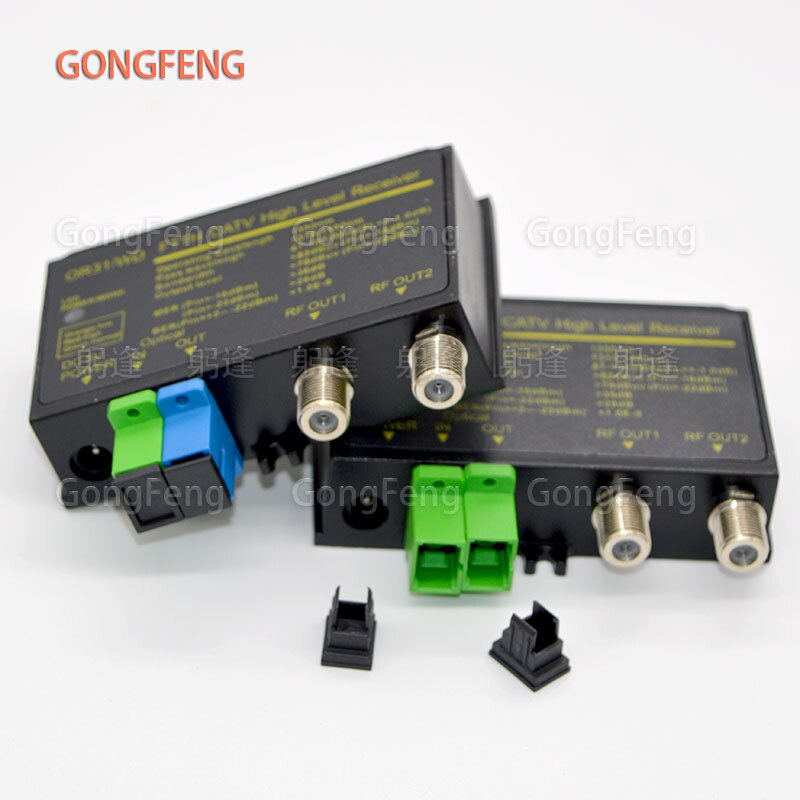 OR31 Ftth Catv Optische Ontvanger Hoge Niveau Fiber Optische Wdm Converter Sc Apc Duplex Connector Mini Modus Met Inch rf Uitgang