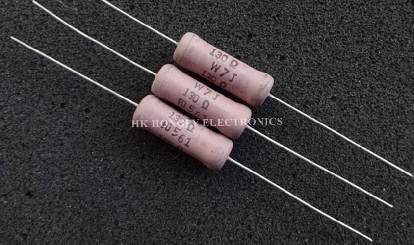10PCS W5J 10 OHM 5W 10R W7J 130R 130 OHM 5% Resistor