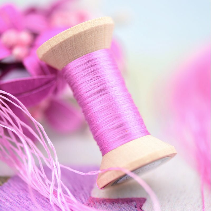 Handmade embroidery embroidery thread spool / silk embroidery thread / wrapped silk silk thread / rose purple / each 20 meters: 4