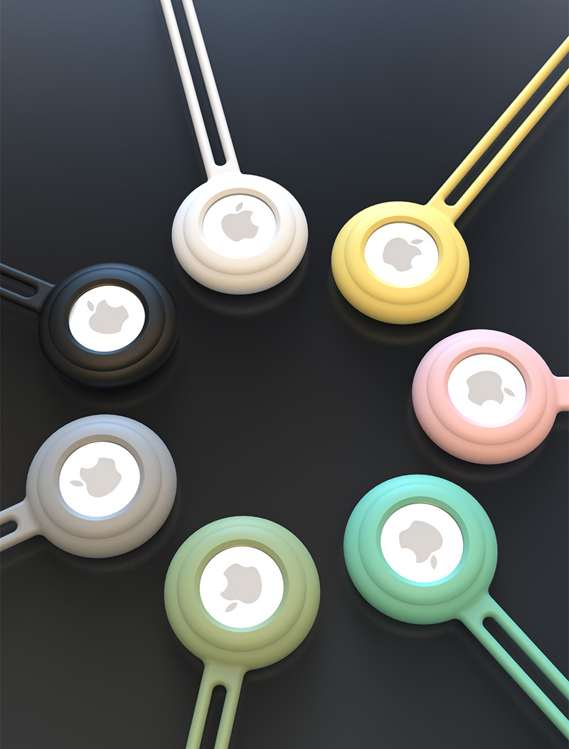 Dla Airtags lokalizator pokrywa brelok płynny silikonowy brelok robić jabłko powietrze etykietka Obudowa anty-strata pies naganiacz zwierza lokalizator Airtag