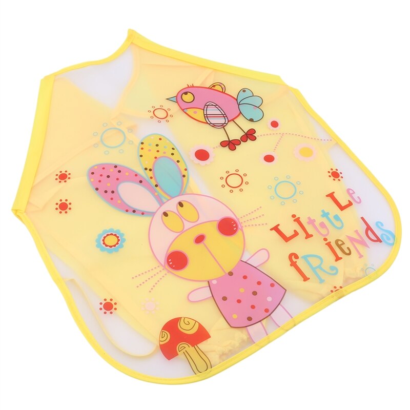 Baby Slabbertjes Waterdicht Lange Mouwen Schort Cartoon Patronen Voedings Smock